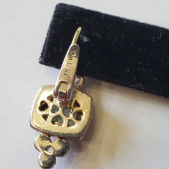 Stunning & Unique Judith Ripka Blue Topaz Earrings - Picture 7 of 7